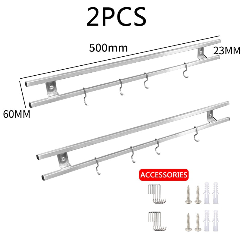 Wall-Mounted Dual Installation Knife Strip