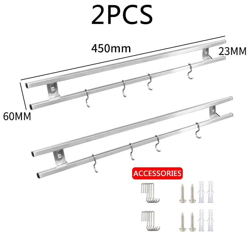 Wall-Mounted Dual Installation Knife Strip