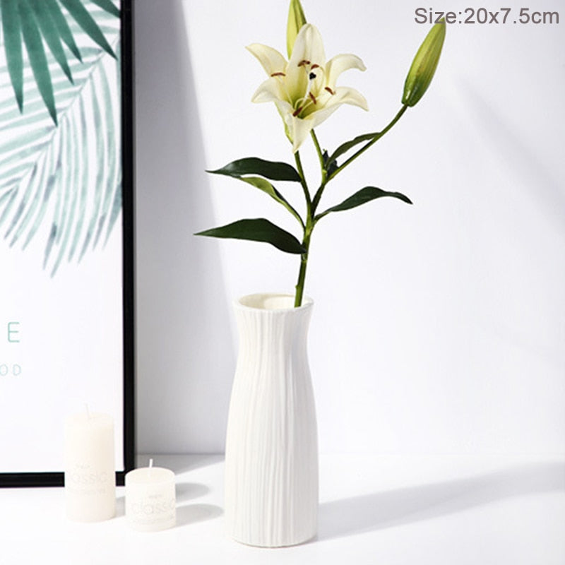 Modern Flower Vase Plastic Bouquet