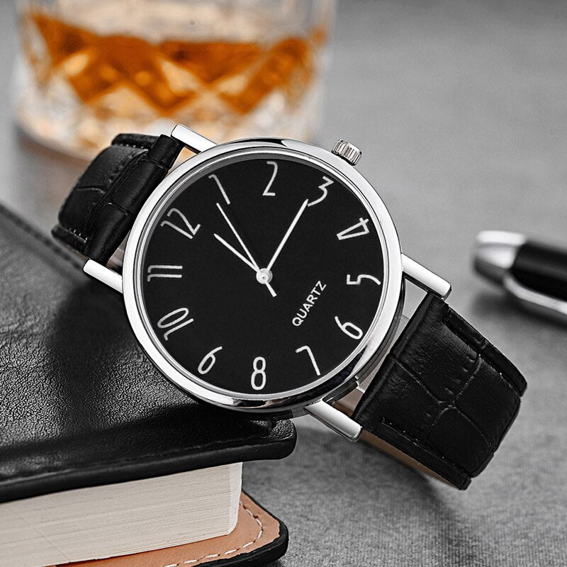 Blue Glass Strap Watch