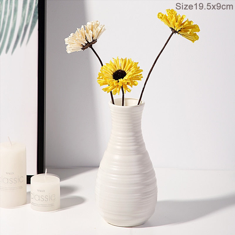 Modern Flower Vase Plastic Bouquet