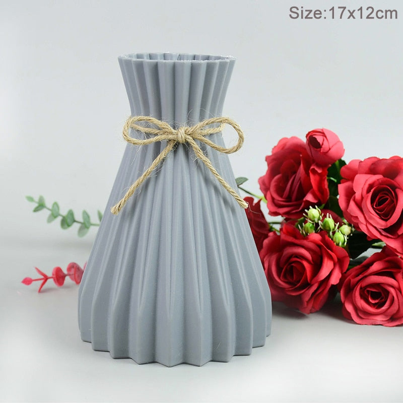 Modern Flower Vase Plastic Bouquet
