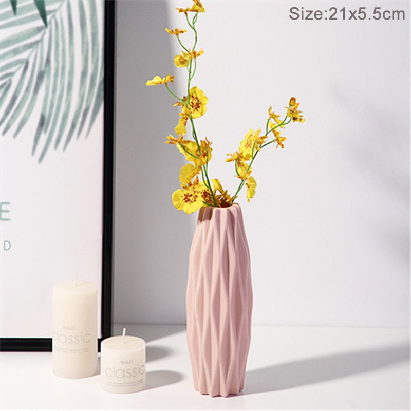 Modern Flower Vase Plastic Bouquet
