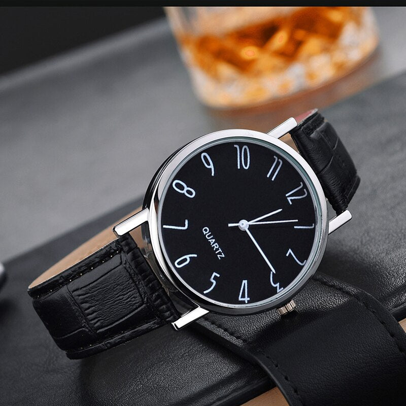 Blue Glass Strap Watch