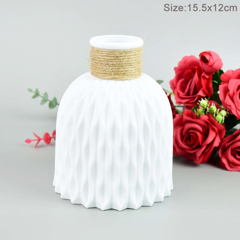 Modern Flower Vase Plastic Bouquet