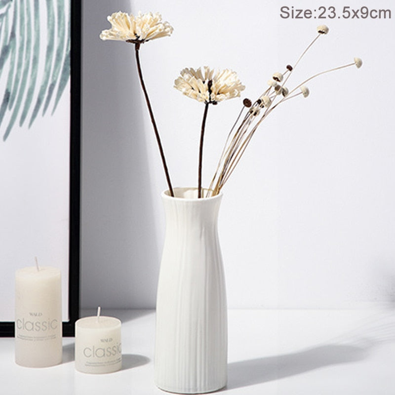 Modern Flower Vase Plastic Bouquet