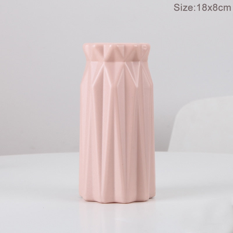 Modern Flower Vase Plastic Bouquet