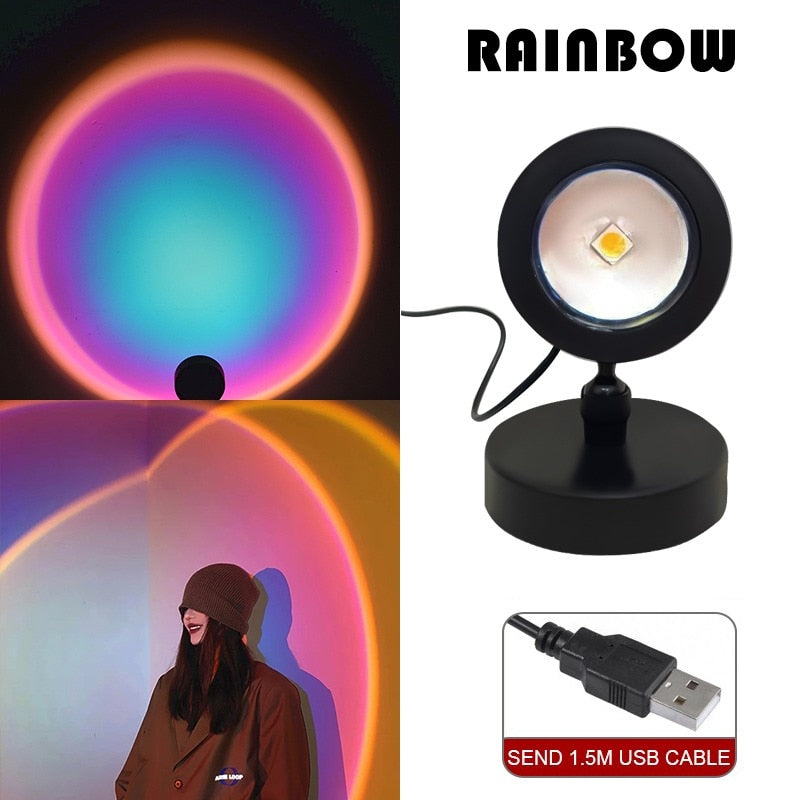 Sunset  LED Rainbow Neon Night