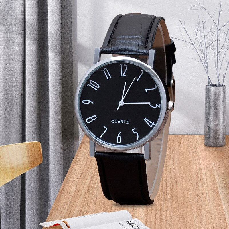 Blue Glass Strap Watch