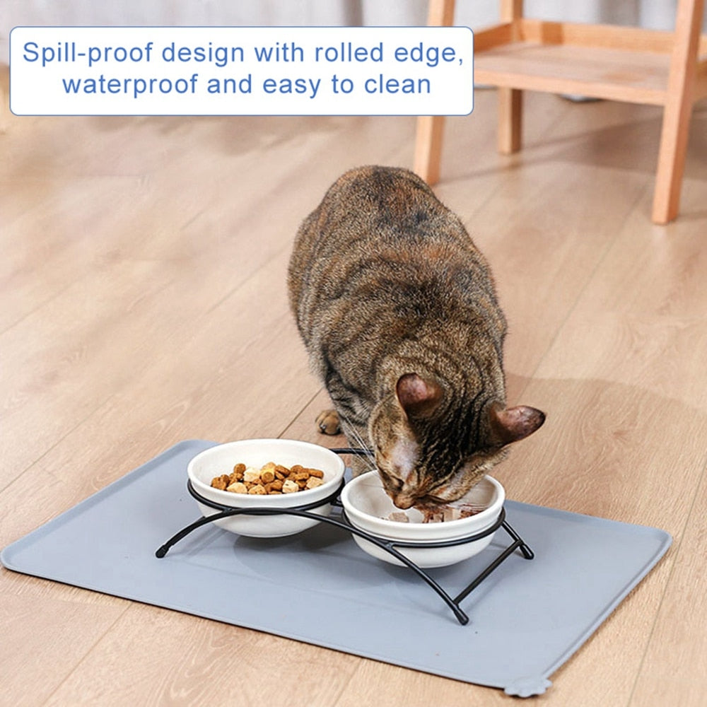Silicone Dog Cat Bowl Mat