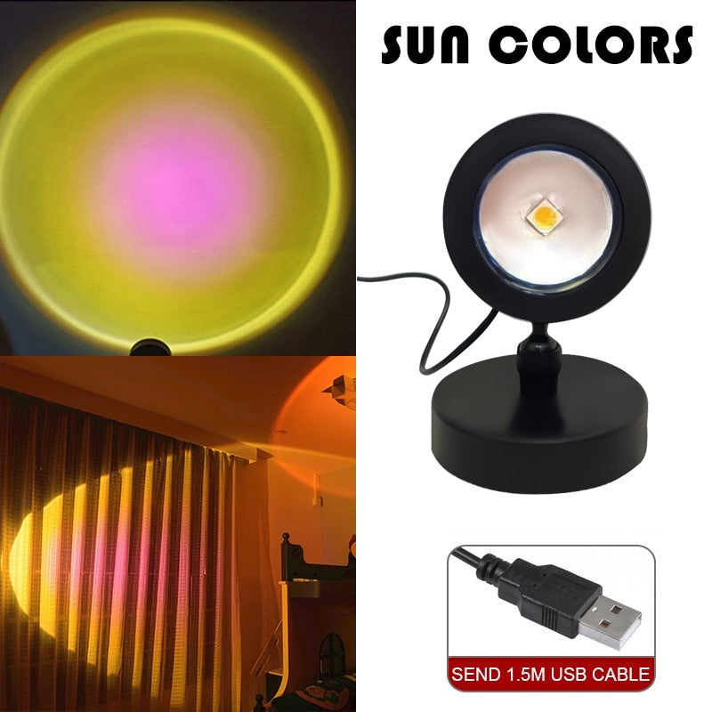 Sunset  LED Rainbow Neon Night