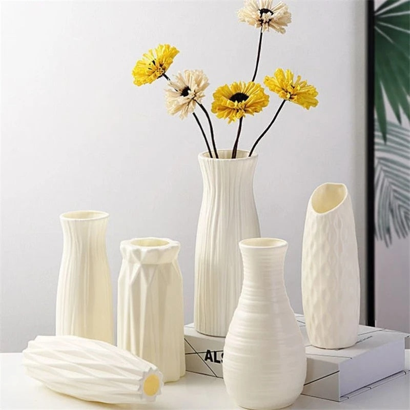 Modern Flower Vase Plastic Bouquet