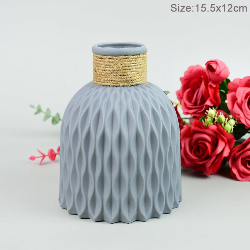 Modern Flower Vase Plastic Bouquet