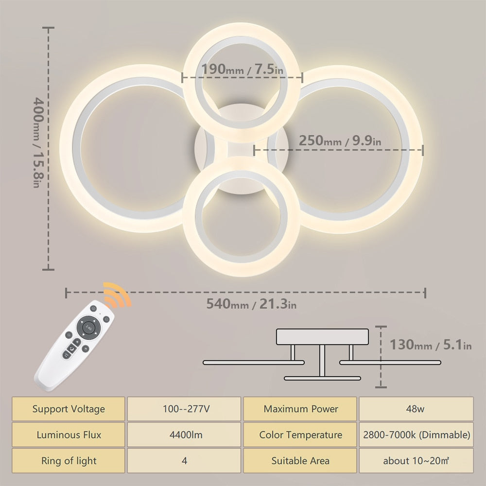 LED Ceiling Lights Modern Chandelier