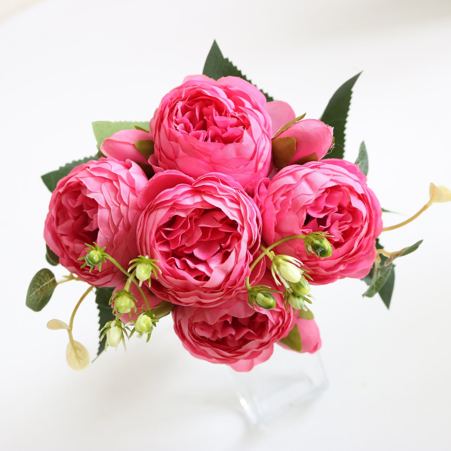 Peony Artificial Flower Pink Silk Bouquet