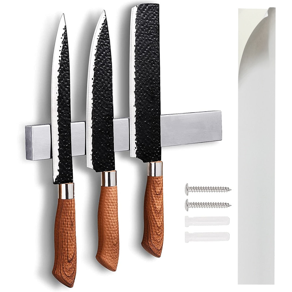 Wall-Mounted Dual Installation Knife Strip