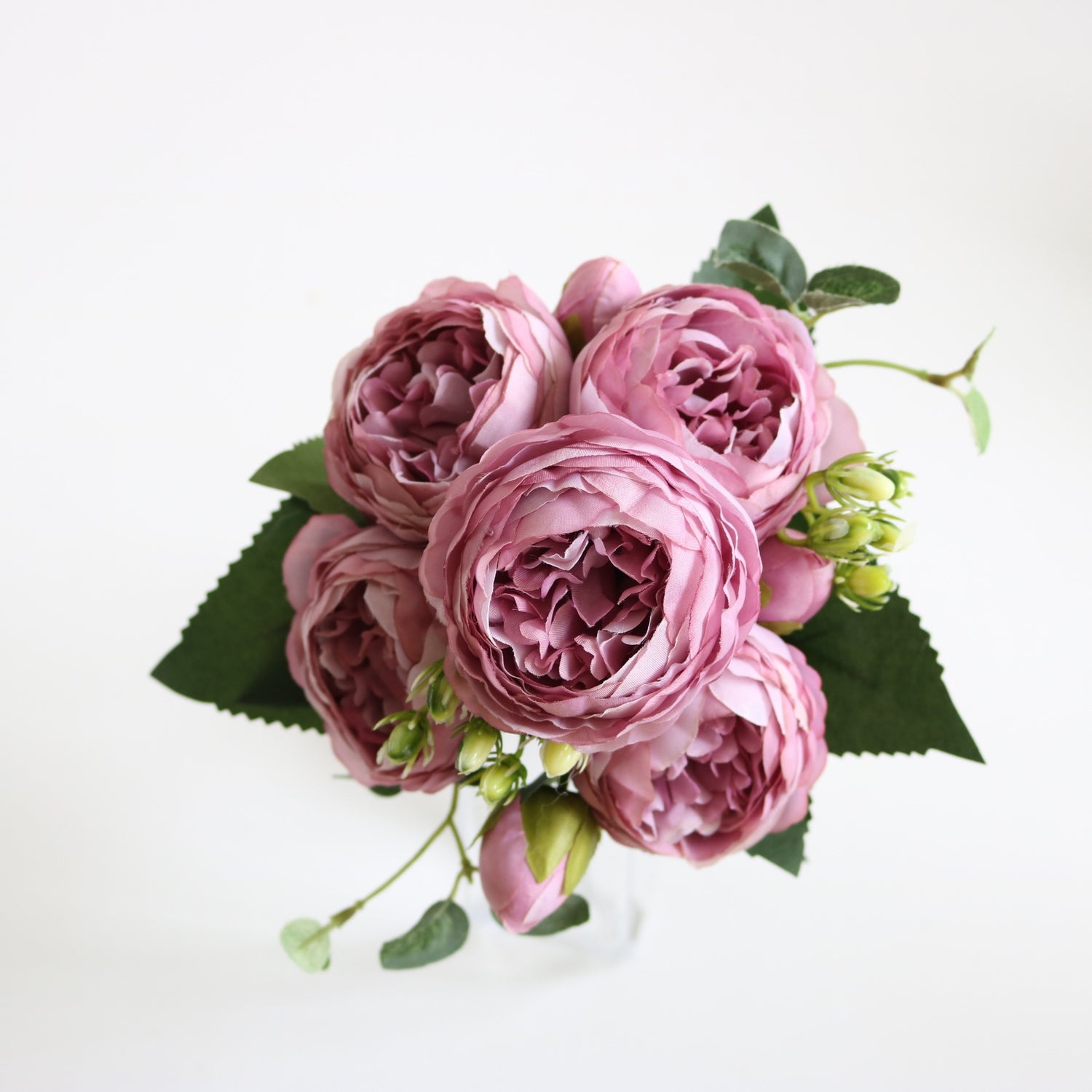 Peony Artificial Flower Pink Silk Bouquet