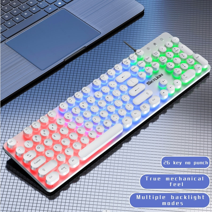 Wired 104 Keys Membrane Keyboard