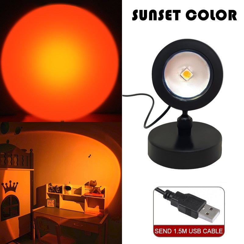 Sunset  LED Rainbow Neon Night